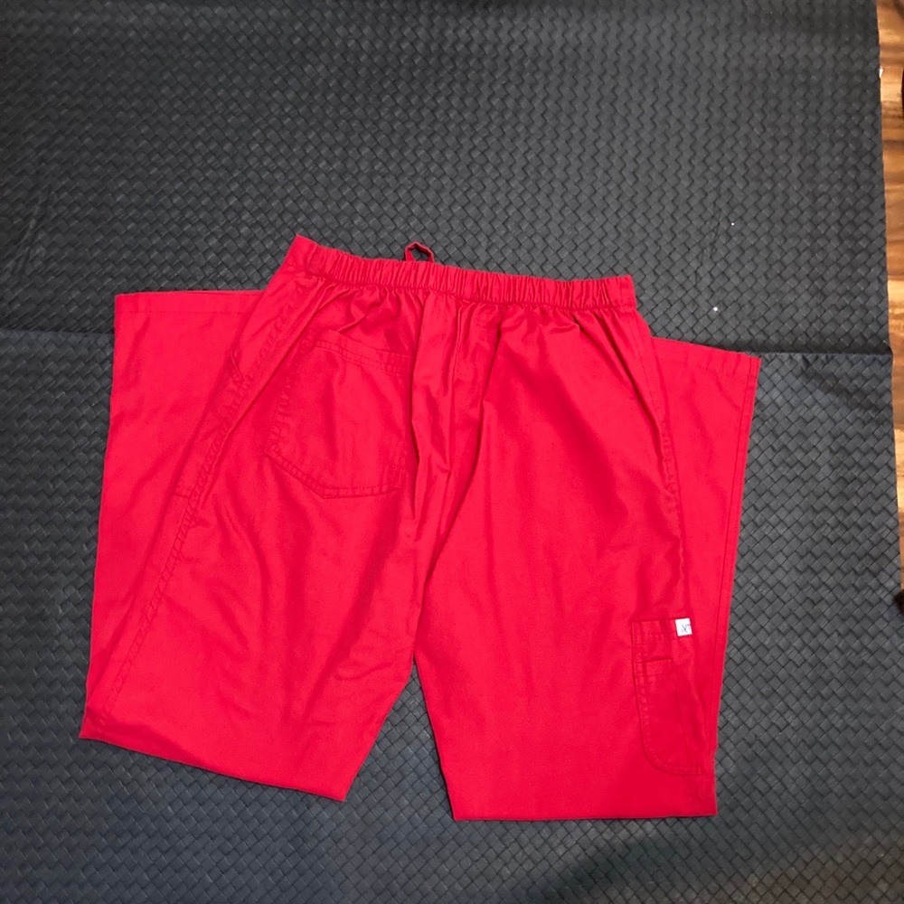 Red scrub pants - Picture 2 of 4
